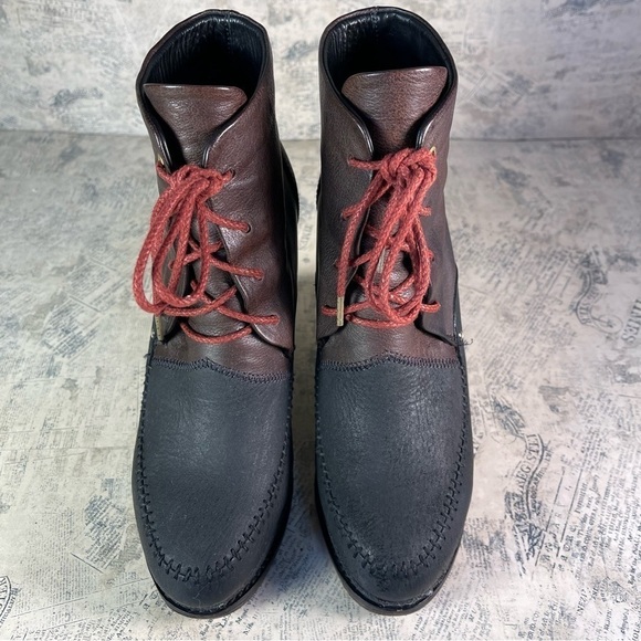 rag & bone Odval Two-Tone Desert Wedge Boots - Picture 4 of 11